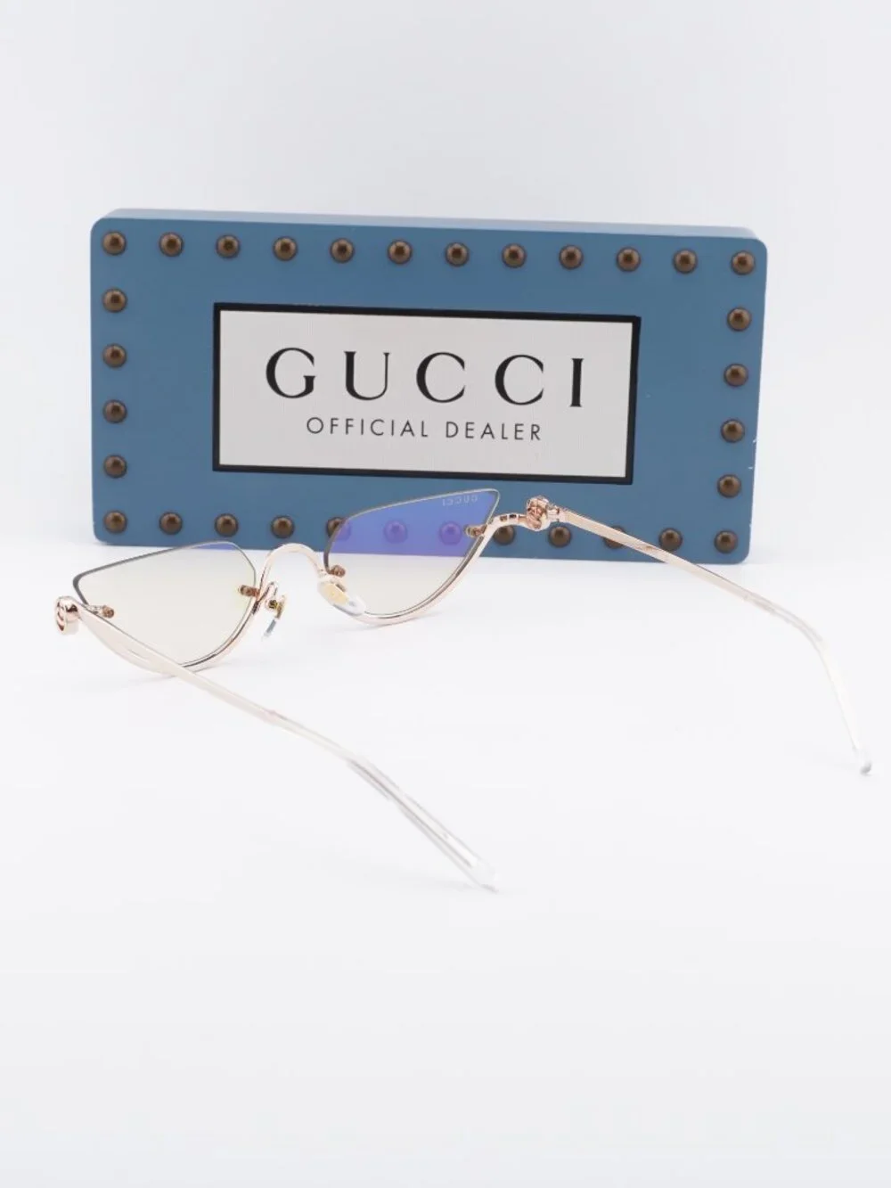 Gucci GG1603S 005 Women  Cat Eye Sunglasses - Gold / Purple